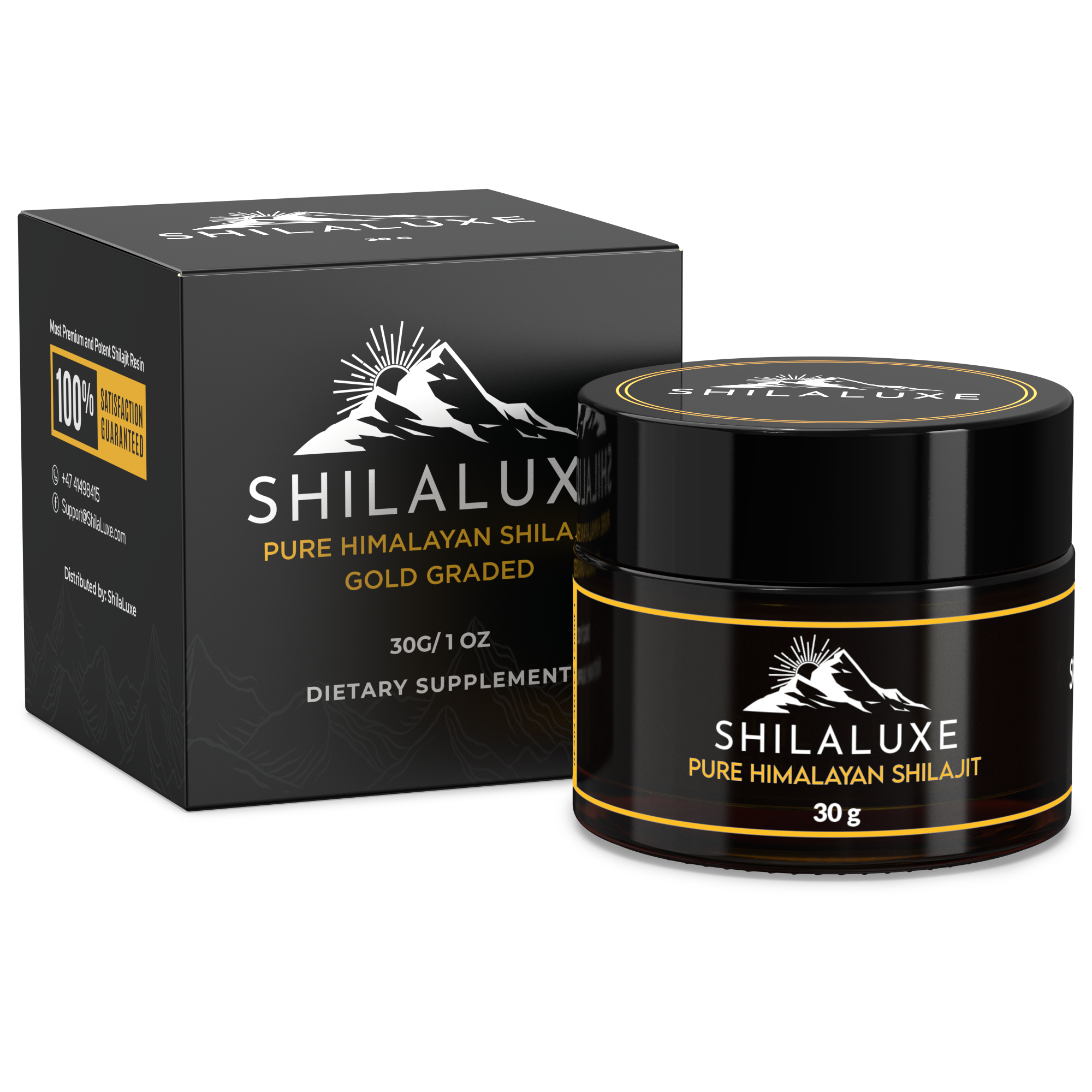 Shilaluxe – Pure Gold-graded Himalayan Shilajit